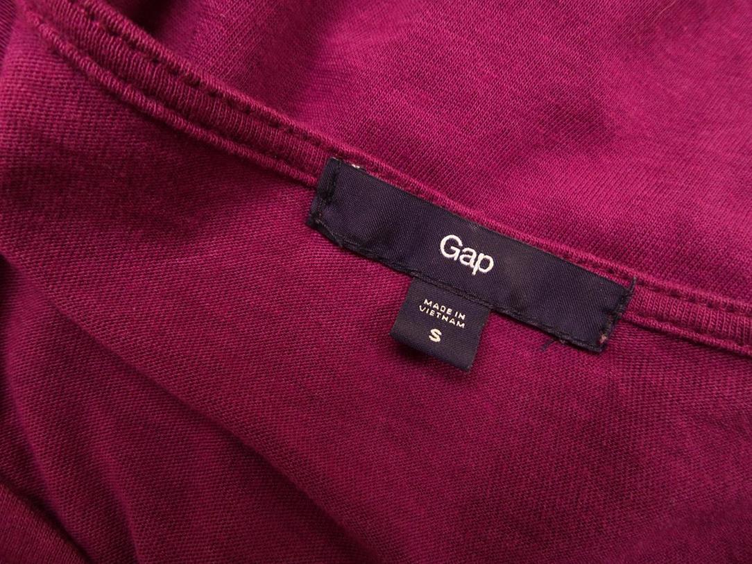 Gap Rozmiar S Kolor Purpurowy W serek Tunika Bluzka Bezrękawnik Materiał Bawełna Gap Rozmiar S Kolor Purpurowy W serek Tunika Bluzka Bezrękawnik Materiał Bawełna