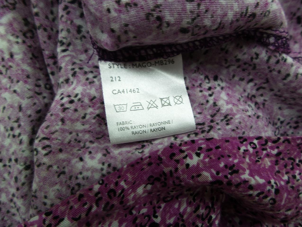 Margit brandt Rozmiar 36 Kolor Różowy Okrągły dekolt Sukienka Mini Rękaw 3/4 Krótka Materiał Rayon Margit brandt Rozmiar 36 Kolor Różowy Okrągły dekolt Sukienka Mini Rękaw 3/4 Krótka Materiał Rayon