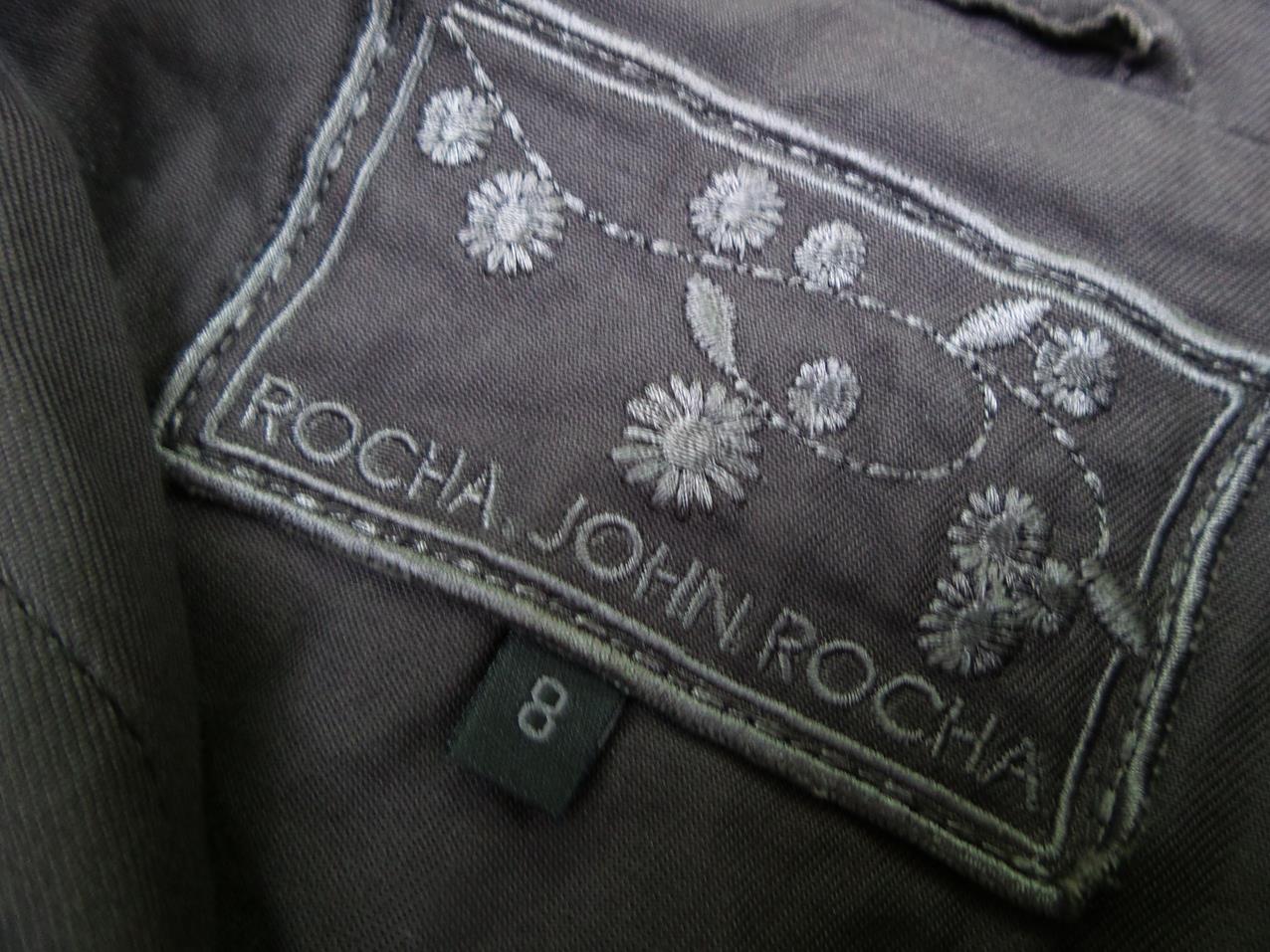 20170918_153824.jpg Rocha. John Rocha Rozmiar 8 (36) Kolor Brązowy Kołnierz Bluzka Zapinana Krótki rękaw Materiał Bawełna