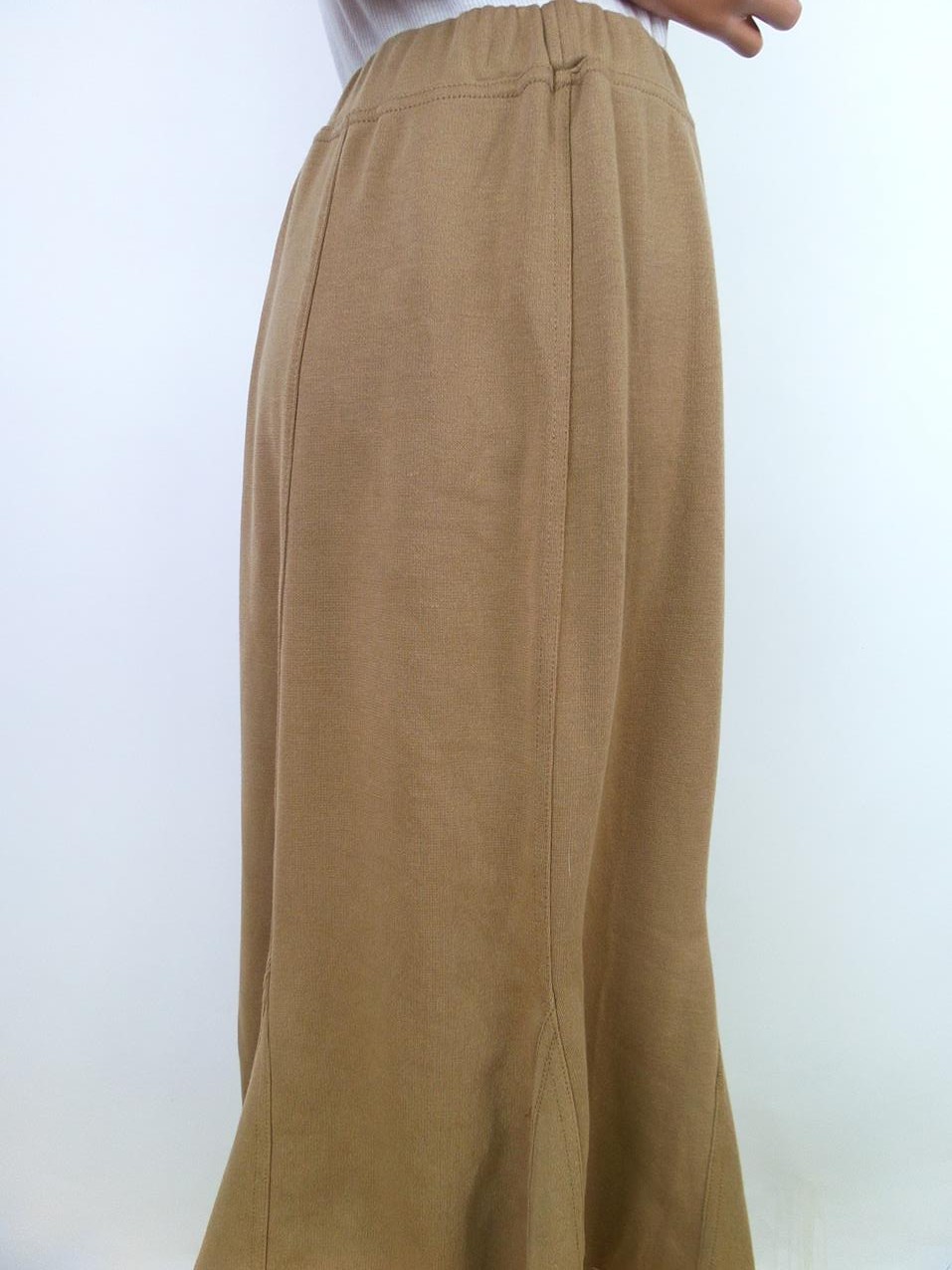 20170919_133638.jpg Casual Comfort Rozmiar 16 (44) Kolor Beżowy Spódnica Maxi Długa