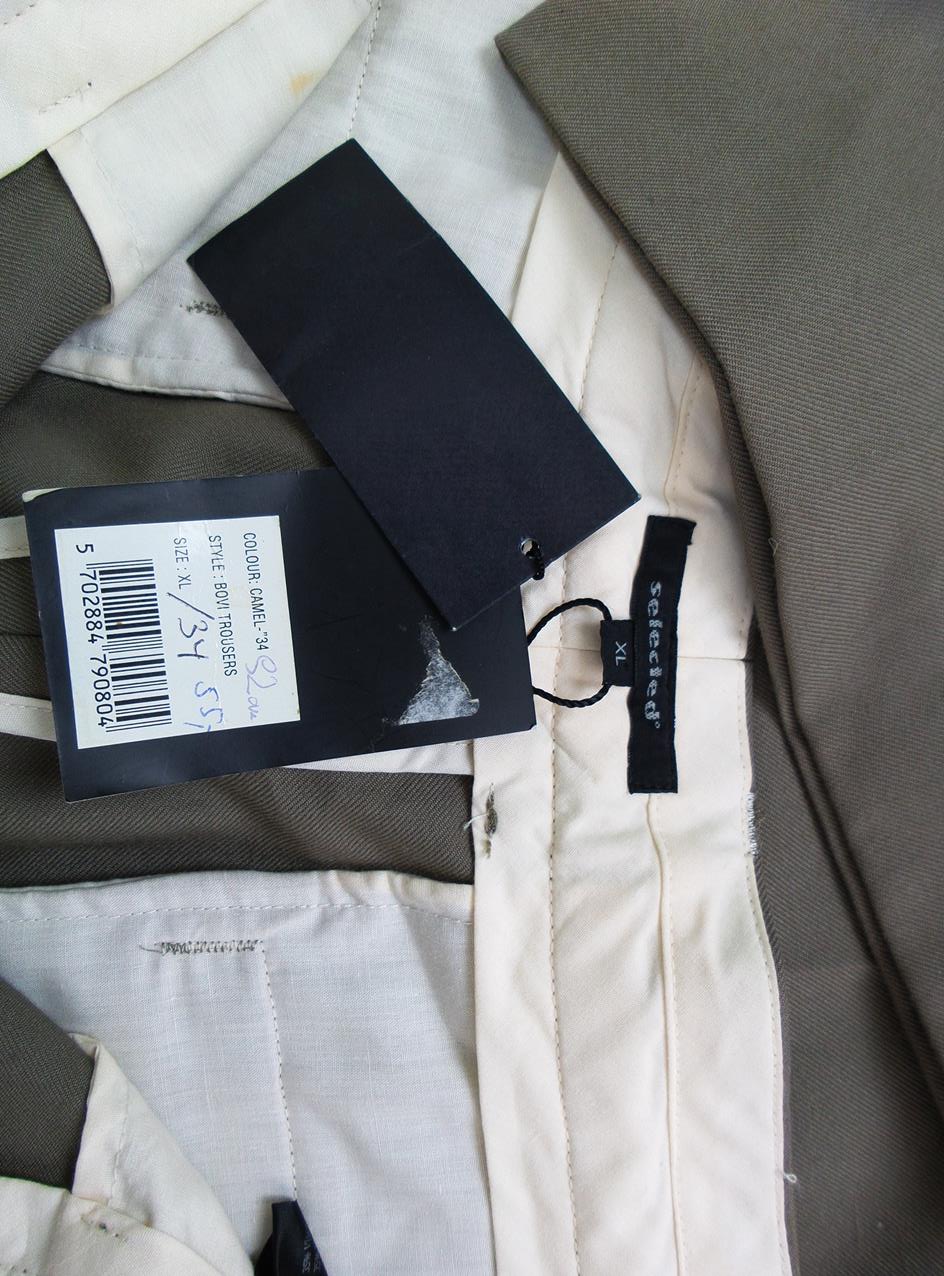 Selected Homme Rozmiar XL Kolor Beżowy Spodnie Eleganckie