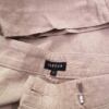 Jaeger Rozmiar 10 (38) Kolor Beżowy Spodnie Casual Materiał Len 100%