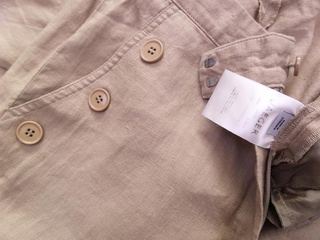 20170926_122247.jpg Jaeger Rozmiar 10 (38) Kolor Beżowy Spodnie Casual Materiał Len 100%