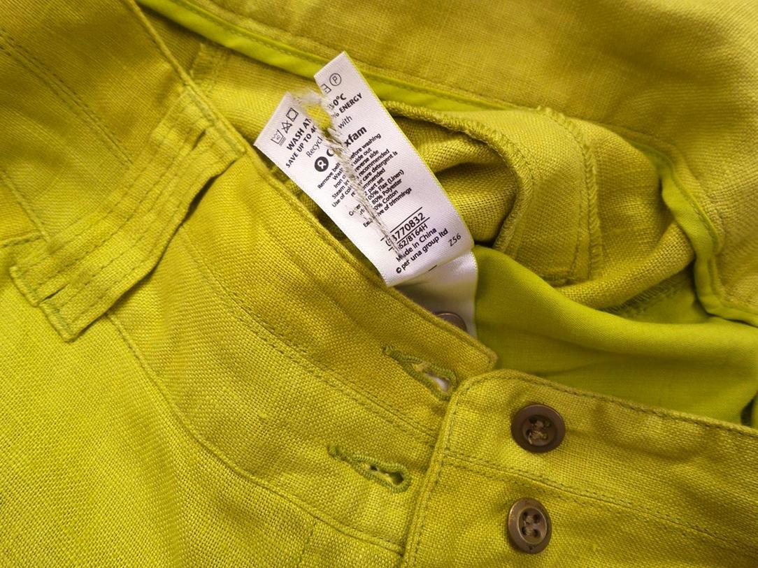 20170928_101926.jpg Rozmiar 8 (36) Kolor Żółty Spodnie Casual Materiał Len 100%