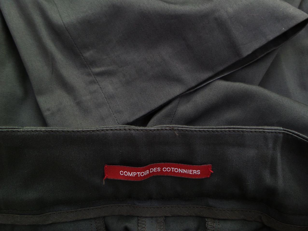 20170928_111446.jpg Comptoir des Cotonniers Rozmiar 38 Kolor Brązowy Spodnie Eleganckie Materiał Bawełna