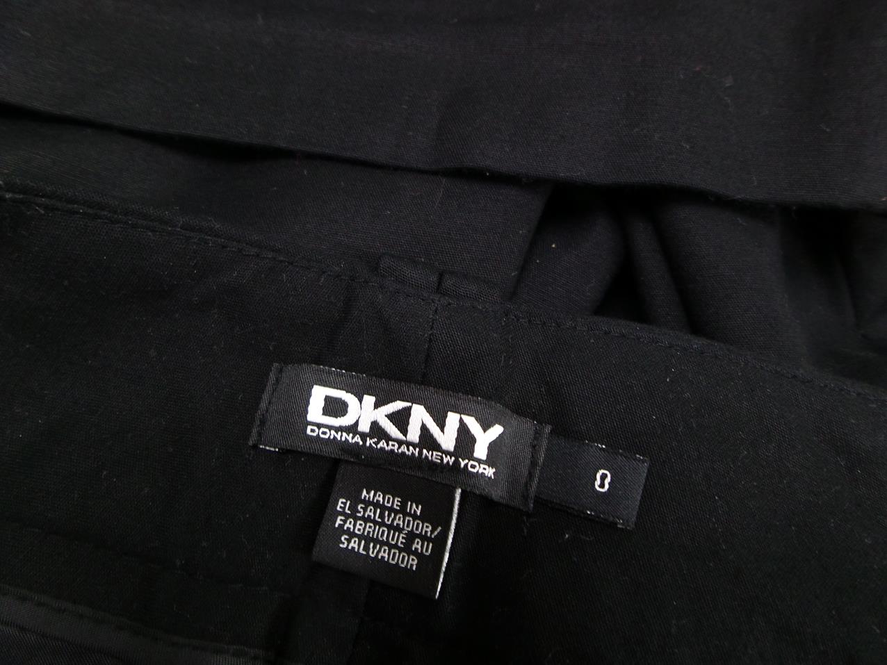 20170928_164700.jpg Dkny Kolor Czarny Spodnie Eleganckie Materiał Bawełna