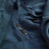 Hillevi Rozmiar 38 Kolor Granatowy Split Crew Neck Sukienka Koszulowa Rękaw 3/4 Do Kolan Materiał Tencel 100%
