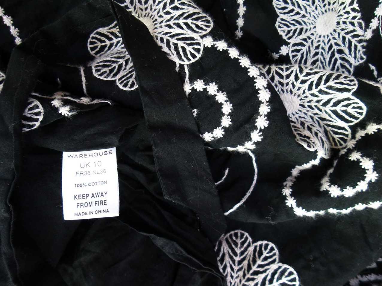 Warehouse Rozmiar 38 Kolor Czarny W serek Sukienka A-Line Bezrękawnik Midi Materiał Bawełna 100% Warehouse Rozmiar 38 Kolor Czarny W serek Sukienka A-Line Bezrękawnik Midi Materiał Bawełna 100%