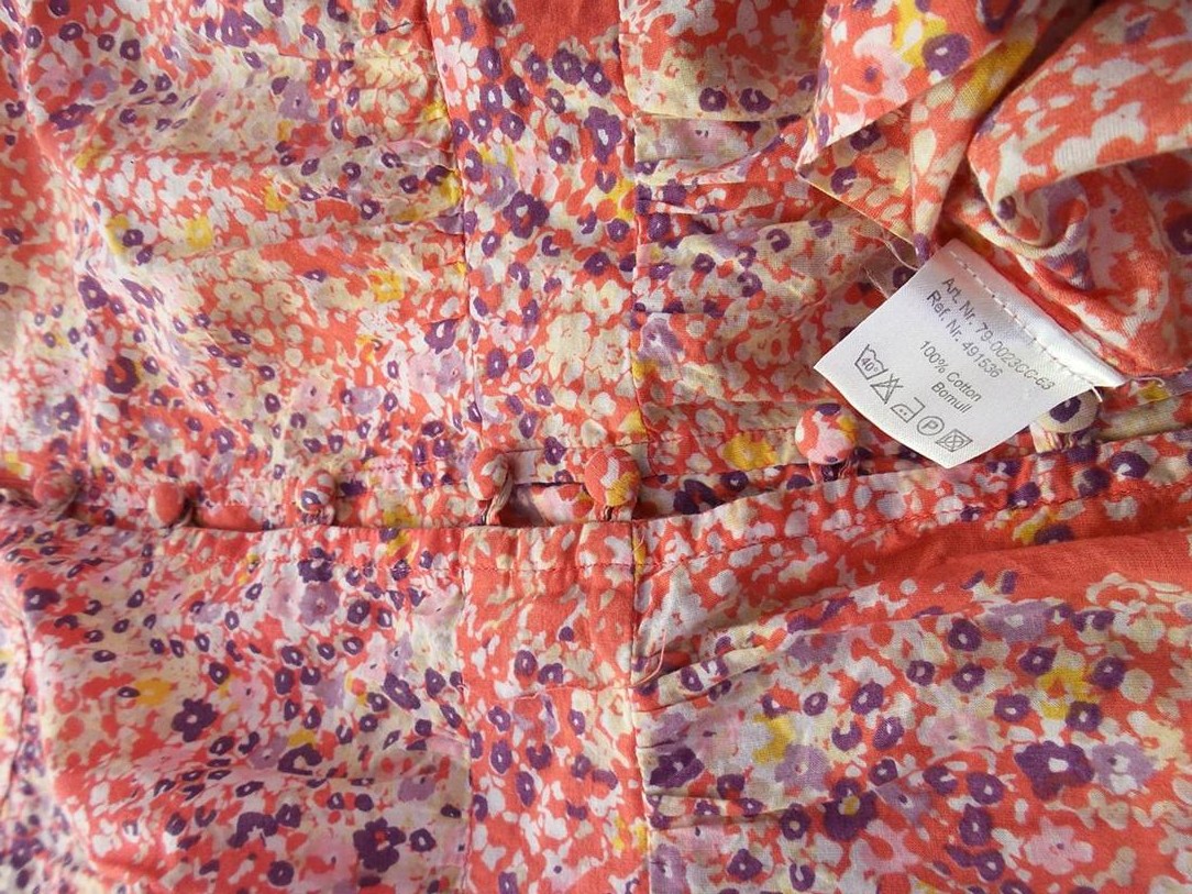 Capri Rozmiar 46 Kolor Pomarańczowy Okrągły dekolt Tunika Zapinana Bluzka Krótki rękaw Materiał Bawełna 100% Capri Rozmiar 46 Kolor Pomarańczowy Okrągły dekolt Tunika Zapinana Bluzka Krótki rękaw Materiał Bawełna 100%