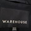 Warehouse Rozmiar 10 (38) Kolor Czarny Kołnierz Żakiet z zapięciem Długi rękaw