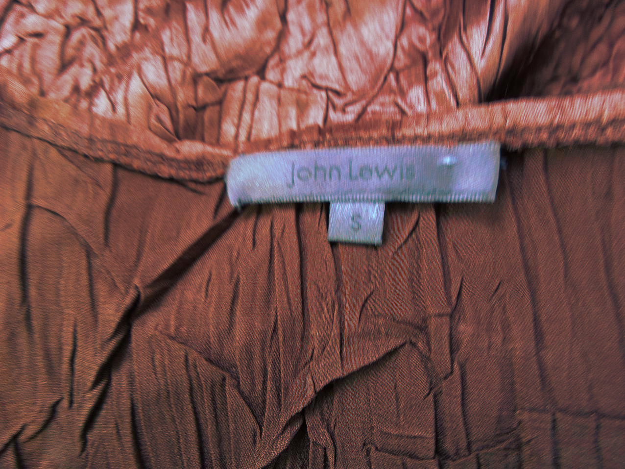 20171006_120824.jpg John Lewis Rozmiar S Kolor Brązowy W serek Bluzka Kopertowa Rękaw 3/4