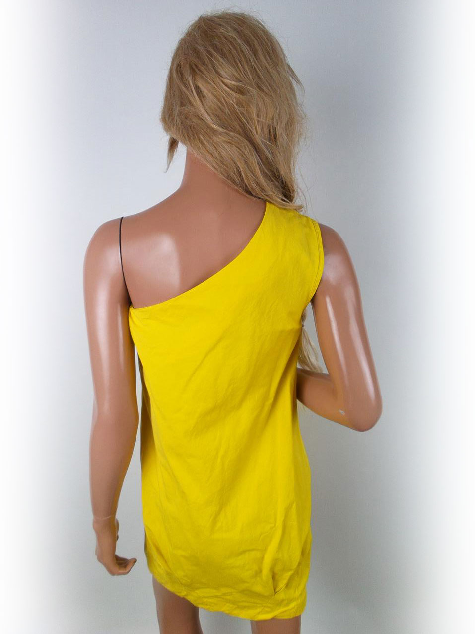 River island Rozmiar 8 (36) Kolor Żółty Na Jedno Ramię Sukienka Mini Bezrękawnik Krótka Materiał Bawełna River island Rozmiar 8 (36) Kolor Żółty Na Jedno Ramię Sukienka Mini Bezrękawnik Krótka Materiał Bawełna