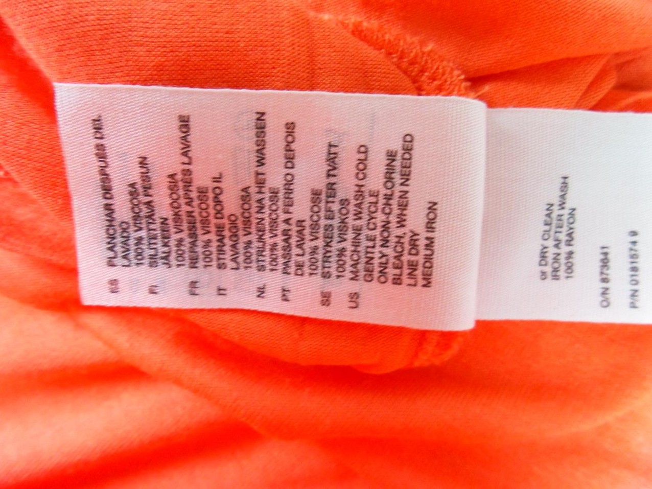 Other stories Rozmiar 36 Kolor Pomarańczowy Dekolt U T-Shirt Krótki rękaw Materiał Wiskoza 100% Other stories Rozmiar 36 Kolor Pomarańczowy Dekolt U T-Shirt Krótki rękaw Materiał Wiskoza 100%