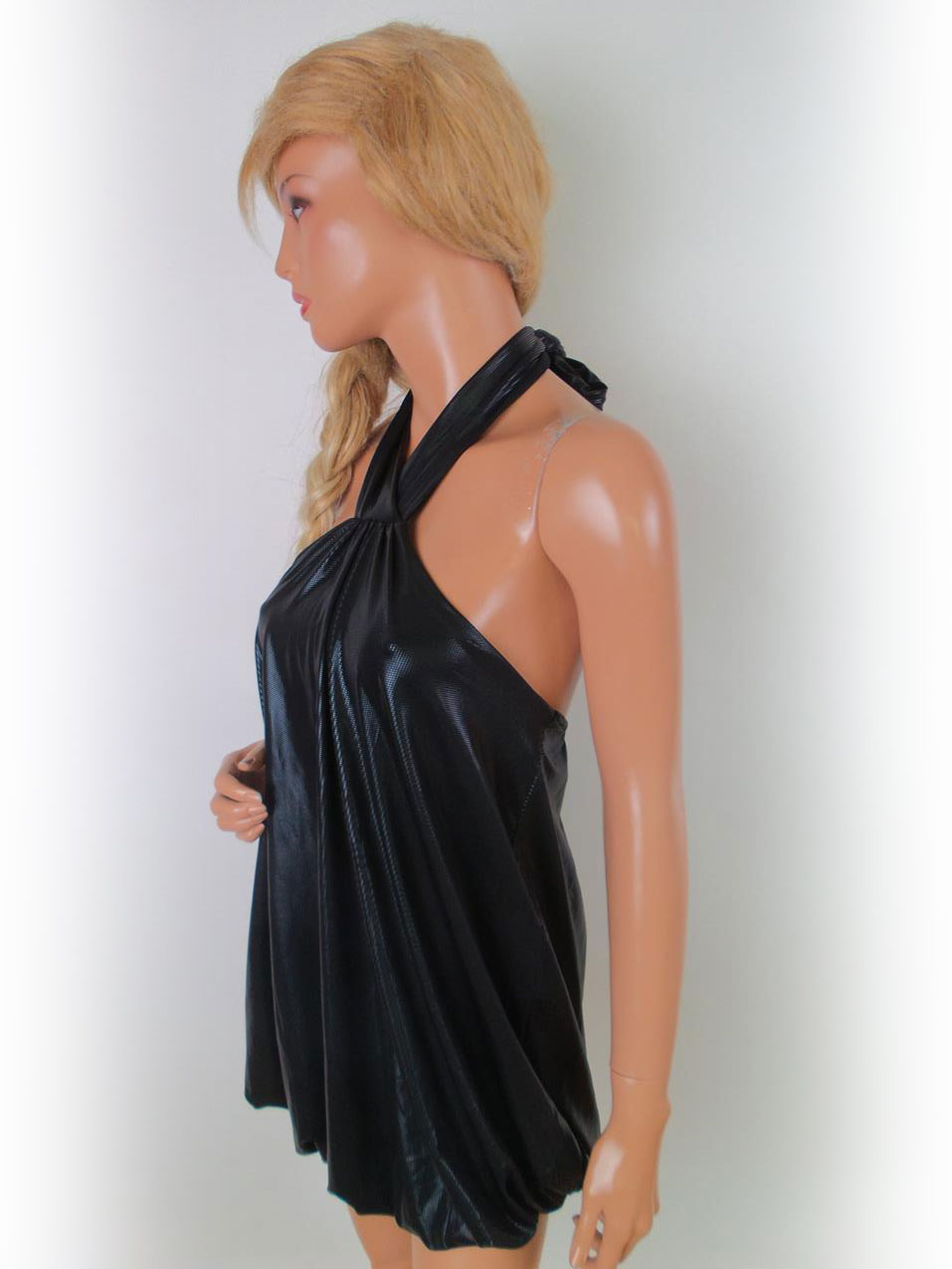 Only Rozmiar XS Kolor Czarny Halter Tunika Bluzka Bezrękawnik Materiał Wiskoza Only Rozmiar XS Kolor Czarny Halter Tunika Bluzka Bezrękawnik Materiał Wiskoza