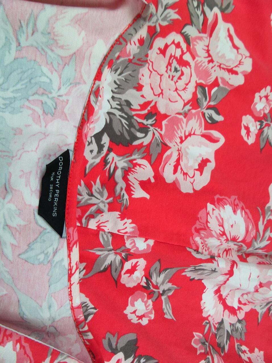 Dorothy perkins Rozmiar 38 Kolor Różowy Kwadratowy dekolt Sukienka Mini Krótki rękaw Krótka Materiał Bawełna Dorothy perkins Rozmiar 38 Kolor Różowy Kwadratowy dekolt Sukienka Mini Krótki rękaw Krótka Materiał Bawełna