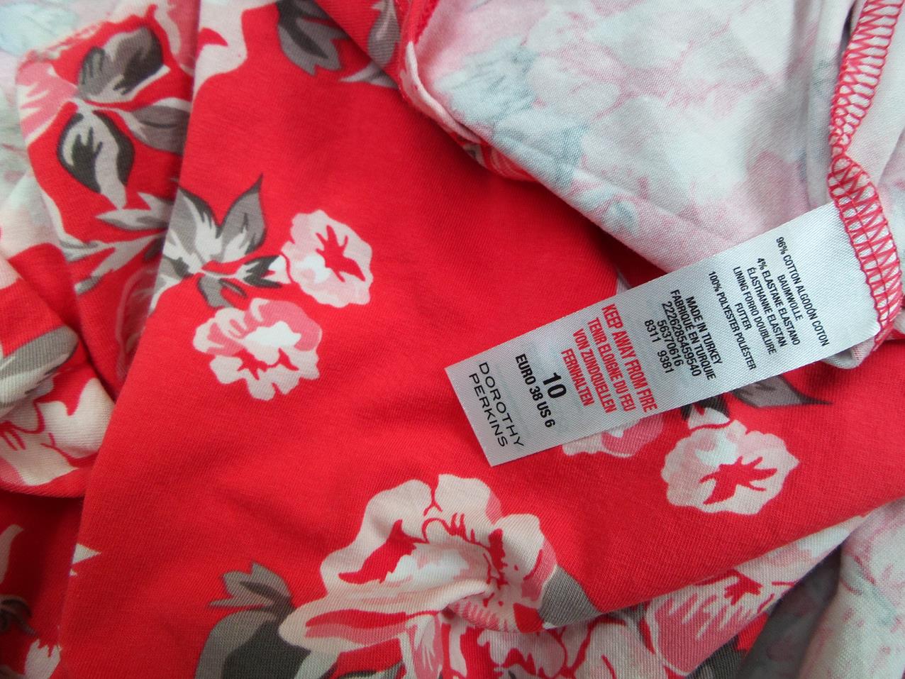 Dorothy perkins Rozmiar 38 Kolor Różowy Kwadratowy dekolt Sukienka Mini Krótki rękaw Krótka Materiał Bawełna Dorothy perkins Rozmiar 38 Kolor Różowy Kwadratowy dekolt Sukienka Mini Krótki rękaw Krótka Materiał Bawełna