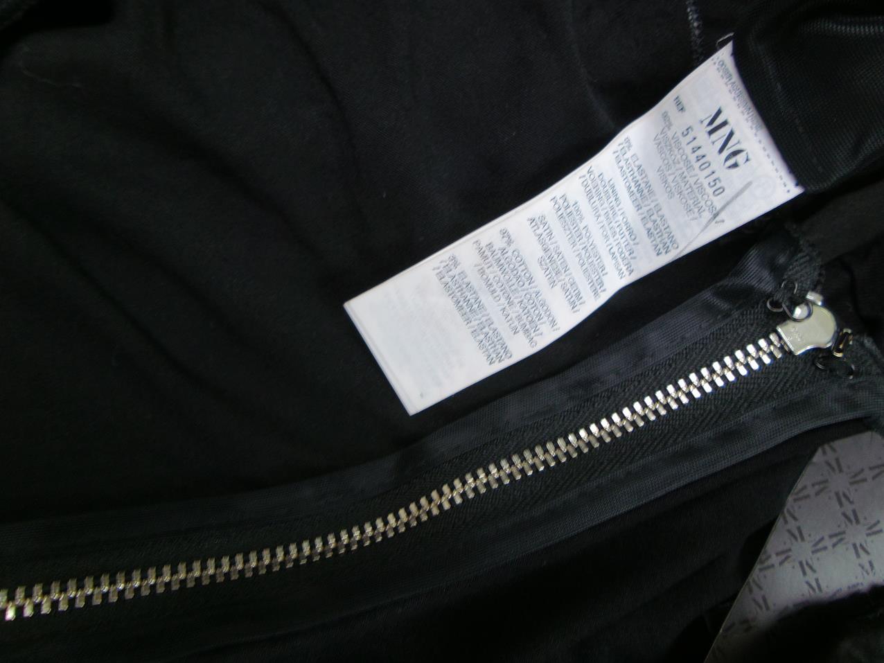 Mango Rozmiar XS Kolor Czarny W serek Sukienka Bodycon Krótki rękaw Midi Materiał Wiskoza Mango Rozmiar XS Kolor Czarny W serek Sukienka Bodycon Krótki rękaw Midi Materiał Wiskoza
