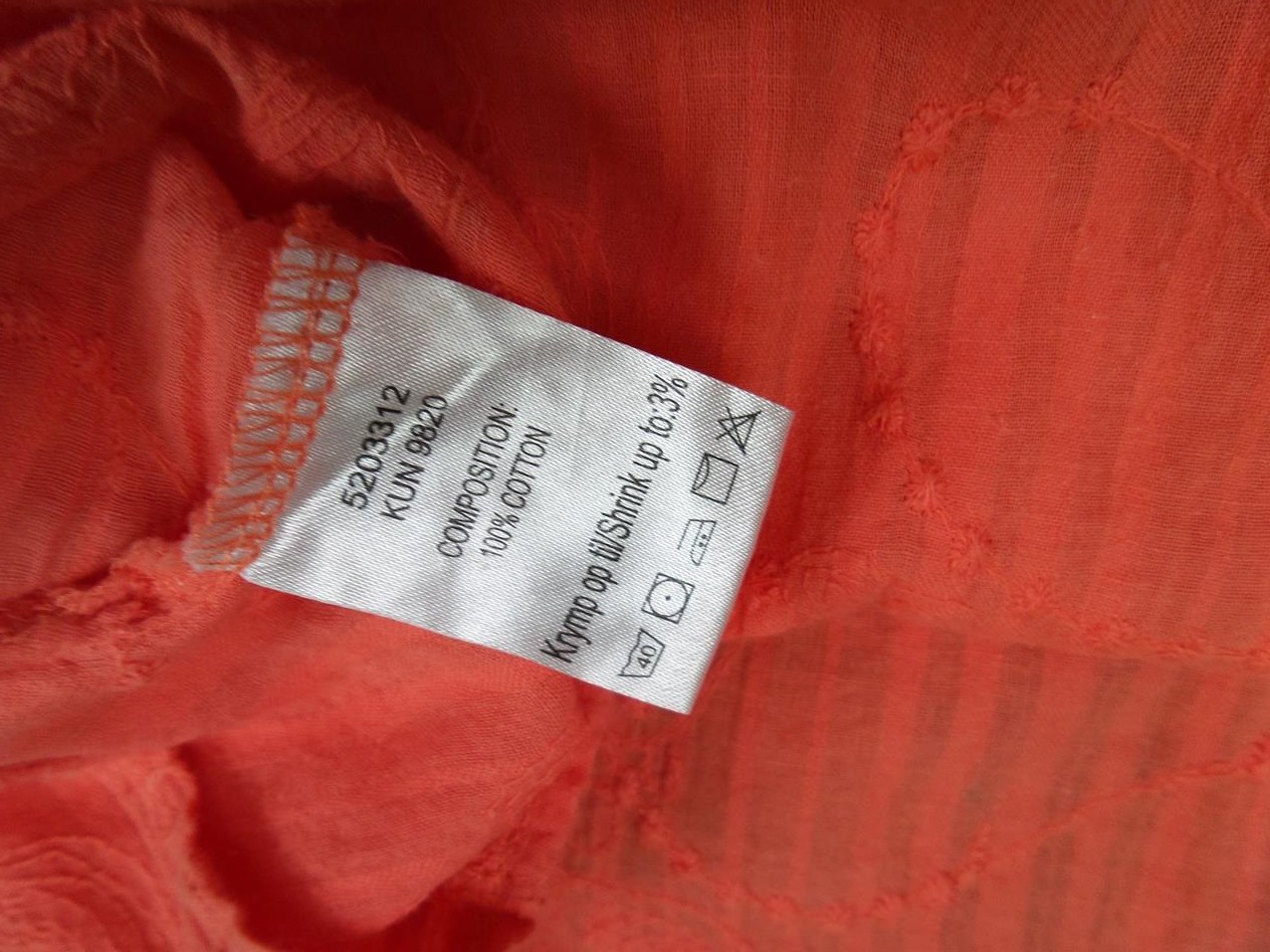 Ze - ze Rozmiar XL Kolor Pomarańczowy Kwadratowy dekolt Sukienka Mini Krótki rękaw Krótka Materiał Bawełna 100% Ze - ze Rozmiar XL Kolor Pomarańczowy Kwadratowy dekolt Sukienka Mini Krótki rękaw Krótka Materiał Bawełna 100%