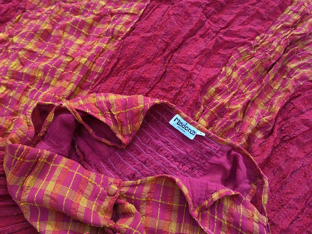 Madona Fashion Rozmiar 2 Kolor Czerwony Dekolt U Sukienka Maxi Bezrękawnik Długa Madona Fashion Rozmiar 2 Kolor Czerwony Dekolt U Sukienka Maxi Bezrękawnik Długa