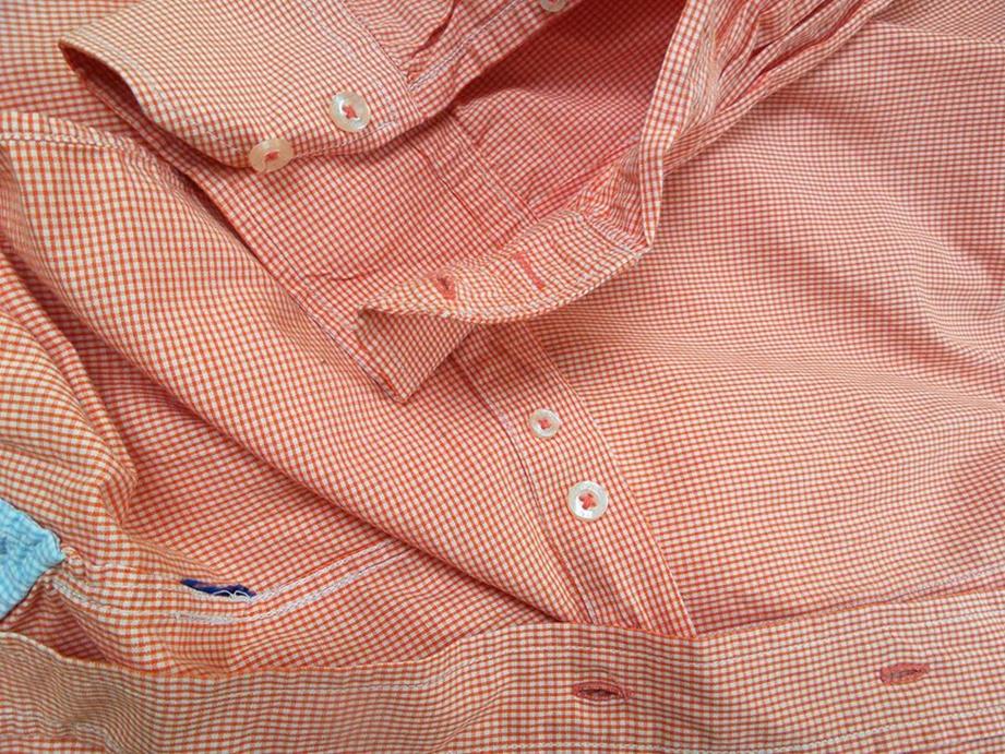 20171018_085007.jpg U.s.polo Rozmiar XL Kolor Pomarańczowy Kołnierz Męska Koszula Casual Długi rękaw Materiał Bawełna