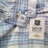 Levis Rozmiar M Kolor Niebieski Kołnierz Męska Koszula Casual Długi rękaw Materiał Bawełna 100%
