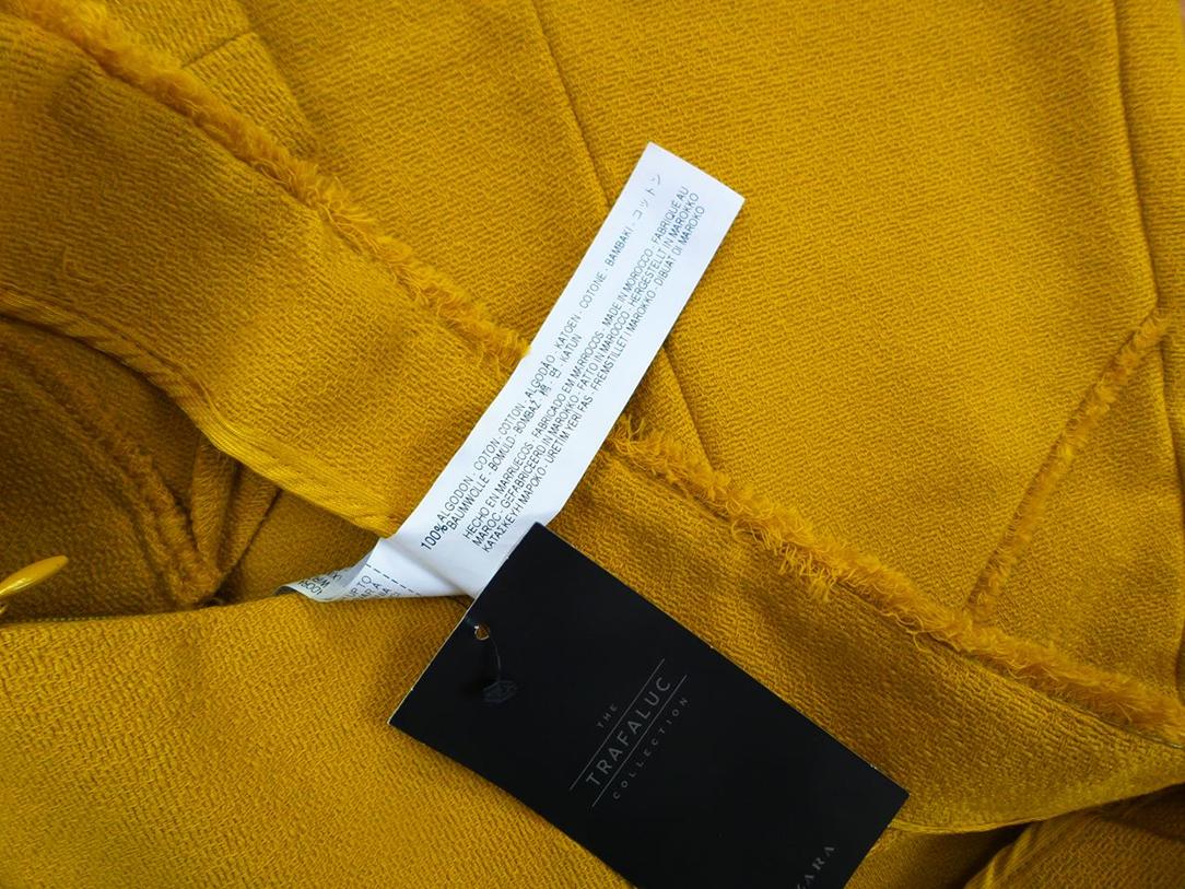 20171019_112739.jpg Zara TRF Rozmiar S Kolor Żółty Szorty Materiał Bawełna 100%