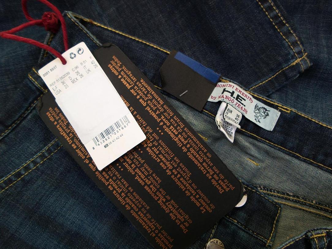 20171019_114318.jpg Homini Emerito Mango Jeans Rozmiar 36 Kolor Granatowy Spodnie Jeansy Materiał Bawełna