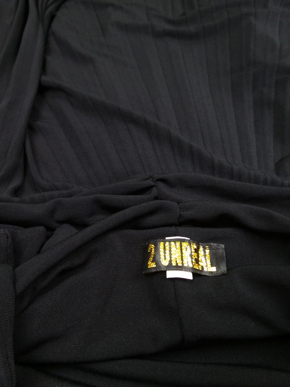 2 Unreal Rozmiar S/M Kolor Czarny Halter Sukienka A-Line Bezrękawnik Midi