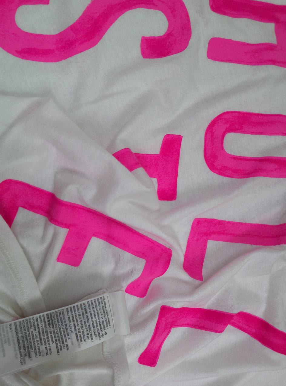 Hollister Rozmiar XS/S Kolor Biały W łódkę T-Shirt Krótki rękaw Materiał Bawełna