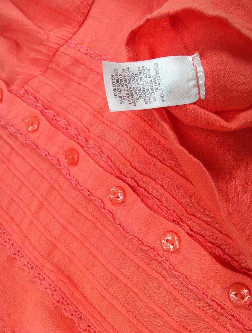 20171027_143004.jpg Guess jeans Rozmiar M Kolor Pomarańczowy Dekolt U Bluzka Bezrękawnik Materiał Bawełna 100%