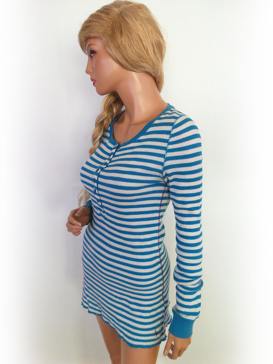 Jack Wills Rozmiar 8 (36) Kolor Niebieski Okrągły dekolt Sukienka Bodycon Długi rękaw Krótka Materiał Bawełna Jack Wills Rozmiar 8 (36) Kolor Niebieski Okrągły dekolt Sukienka Bodycon Długi rękaw Krótka Materiał Bawełna
