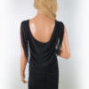 River island Rozmiar 12 (40) Kolor Czarny W łódkę Sukienka Bodycon Krótki rękaw Do Kolan