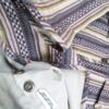 Indiska Rozmiar M Kolor Beżowy Crew Neck Długi Zapinany Kardigan Długi rękaw Materiał Bawełna 100% Cienka dzianina