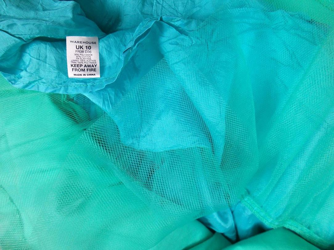 Warehouse Rozmiar 38 Kolor Miętowy Odkryte Ramiona Suknia Balowa Sukienka Wieczorowa Bezrękawnik Krótka Warehouse Rozmiar 38 Kolor Miętowy Odkryte Ramiona Suknia Balowa Sukienka Wieczorowa Bezrękawnik Krótka