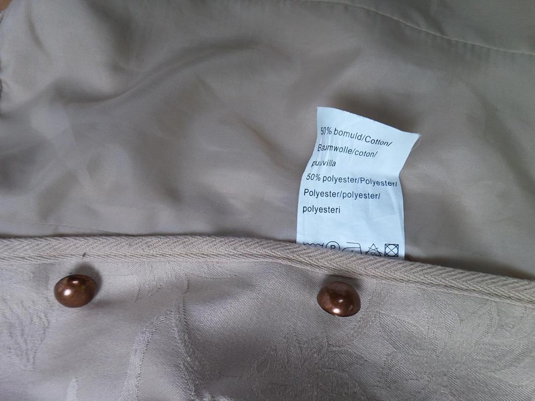 Share Rozmiar 36 Kolor Beżowy High Neck Żakiet z zapięciem Długi rękaw Materiał Bawełna