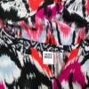 Vero moda Rozmiar M Kolor Czerwony Abstrakcja W serek Tunika Bluzka Krótki rękaw