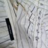 Vero moda Rozmiar L Kolor Beżowy Pasy Kołnierz Koszula Zapinana Bluzka Rękaw 3/4 Materiał Bawełna