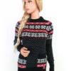 Superdry Rozmiar XS Kolor Czarny Fair Isle Crew Neck Tunika Bluzka Dzianina Długi rękaw Materiał Akryl
