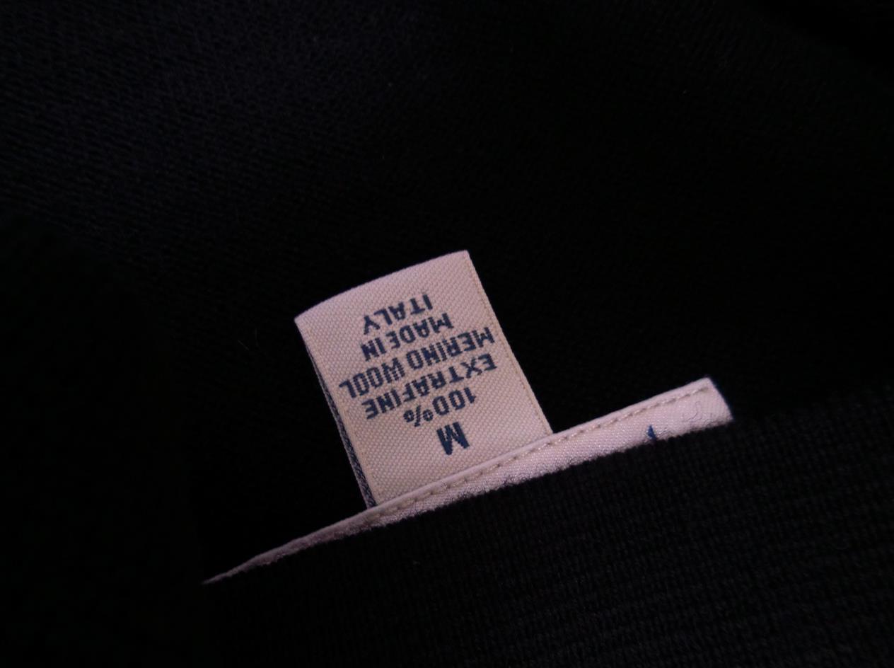 20171127_100939.jpg John W. Nordstrom Rozmiar M Kolor Czarny Męski Sweter Długi rękaw Materiał Wełna Merino
