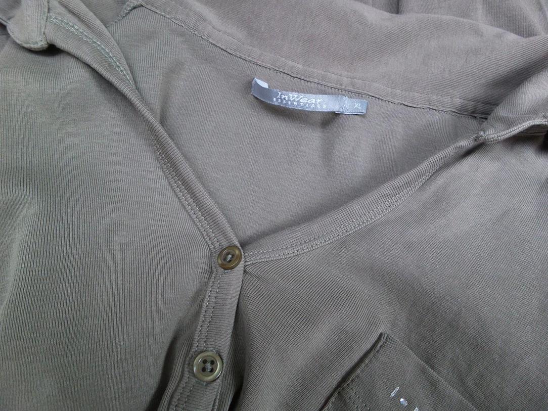 20171127_140925.jpg InWear Rozmiar XL Kolor Beżowy Kołnierz Koszulka Polo Długi rękaw Materiał Bawełna 100%