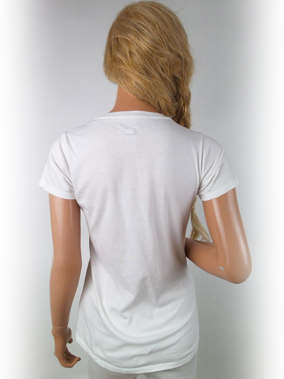 Champion Rozmiar S Kolor Biały Okrągły dekolt T-Shirt Krótki rękaw Materiał Bawełna 100%