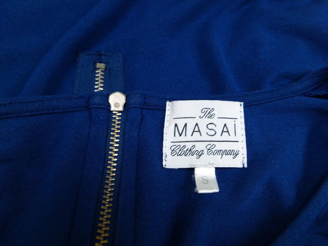 The Masai Rozmiar S Kolor Granatowy Okrągły dekolt Tunika Bluzka Dzianina Rękaw 3/4 Materiał Wiskoza The Masai Rozmiar S Kolor Granatowy Okrągły dekolt Tunika Bluzka Dzianina Rękaw 3/4 Materiał Wiskoza