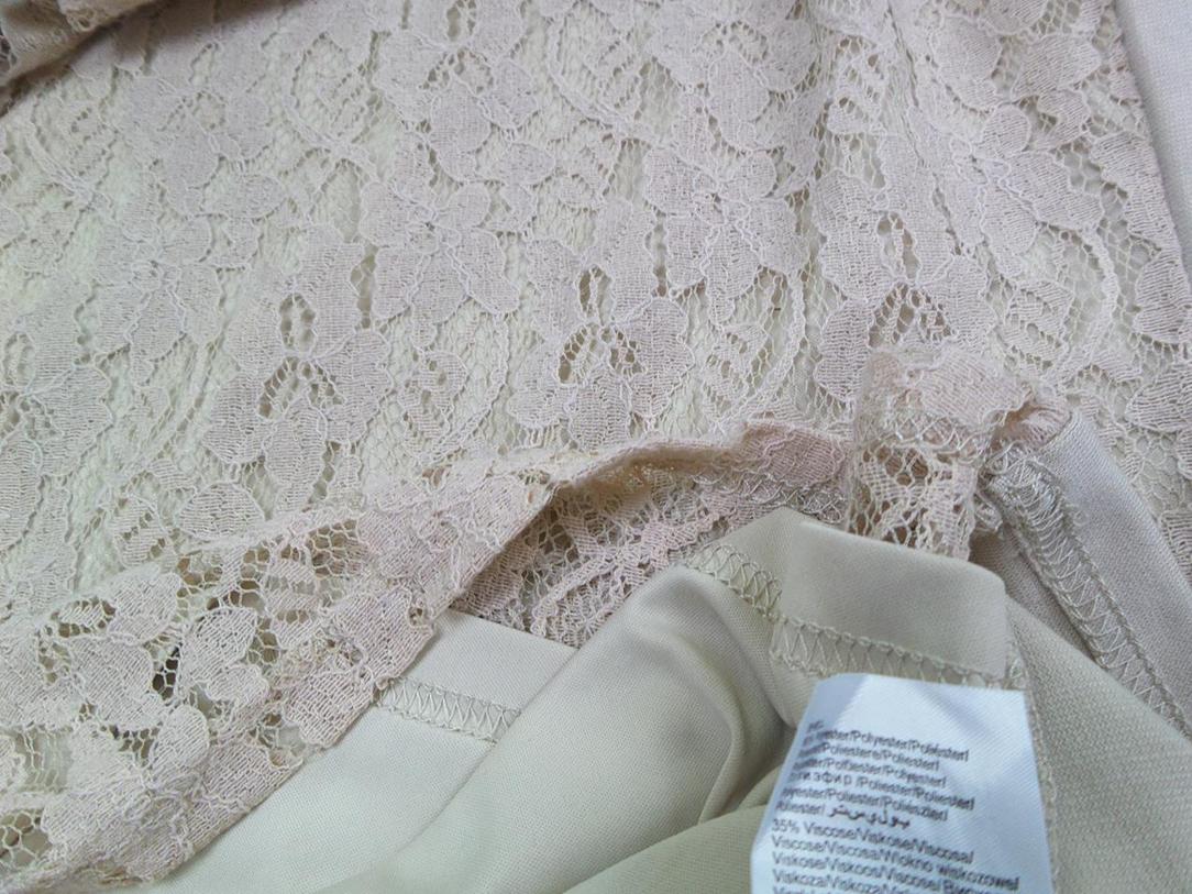 Vero moda Rozmiar S Kolor Beżowy Okrągły dekolt Sukienka Ołówkowa Bezrękawnik Do Kolan Vero moda Rozmiar S Kolor Beżowy Okrągły dekolt Sukienka Ołówkowa Bezrękawnik Do Kolan