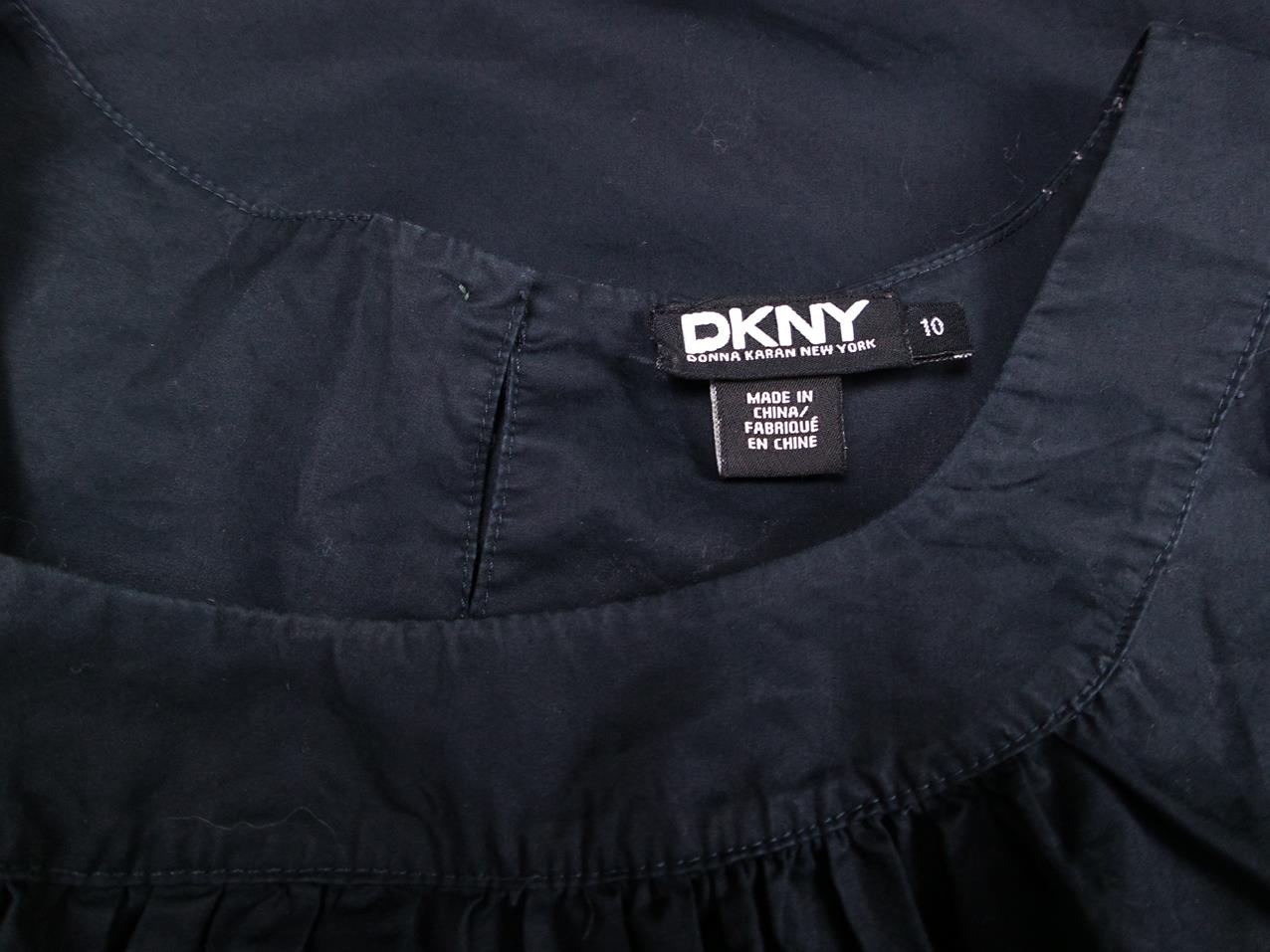 Dkny Rozmiar 10 (38) Kolor Czarny Okrągły dekolt Tunika Bluzka Bezrękawnik Materiał Bawełna 100% Dkny Rozmiar 10 (38) Kolor Czarny Okrągły dekolt Tunika Bluzka Bezrękawnik Materiał Bawełna 100%