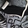 Bogner Rozmiar 38 Kolor Szary Geometryczny Crew Neck Tunika Bluzka Dzianina Długi rękaw Materiał Len
