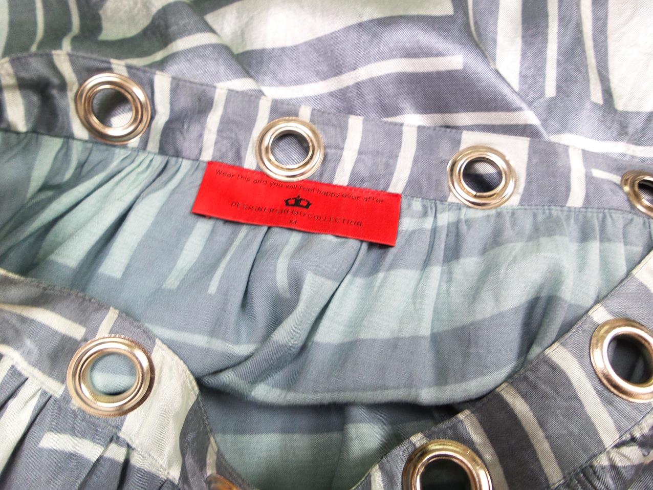 DESIGNERS REMIX Rozmiar M Kolor Niebieski A-Line Spódnica Do Kolan Materiał Wiskoza