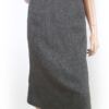 Rozmiar 44 Kolor Szary A-Line Spódnica Midi Materiał Rayon