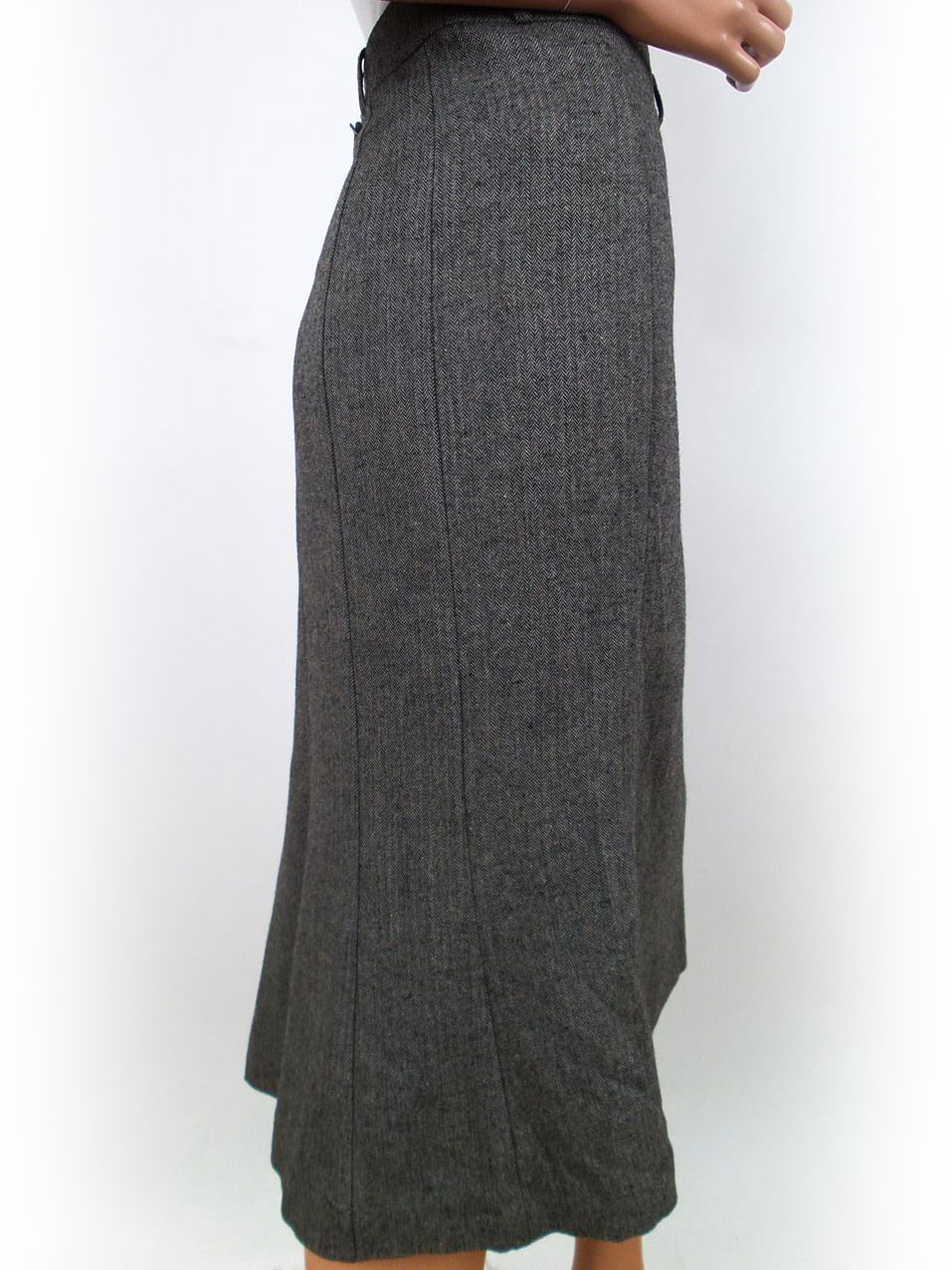 20171208_105611.jpg Rozmiar 44 Kolor Szary A-Line Spódnica Midi Materiał Rayon