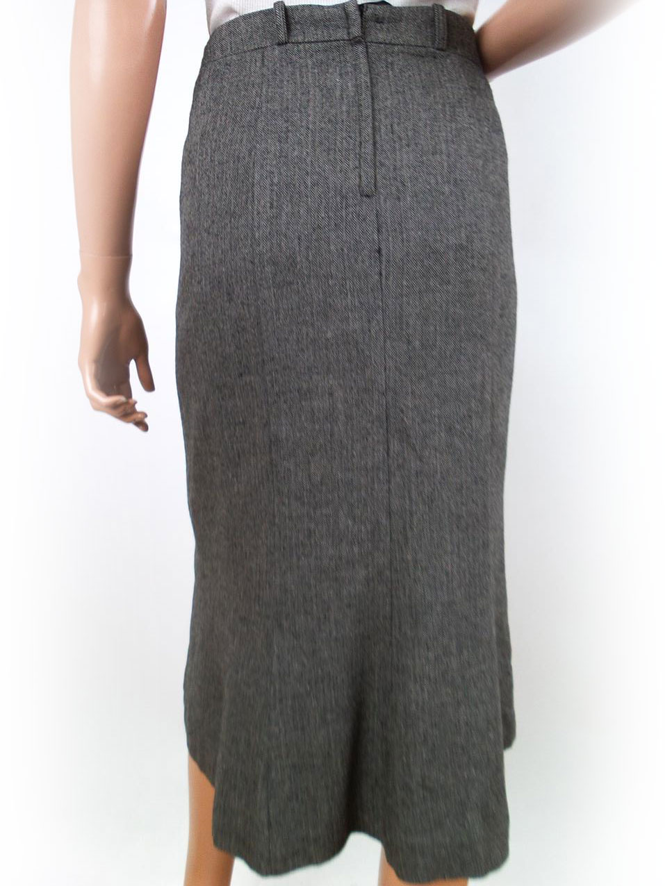 20171208_105635.jpg Rozmiar 44 Kolor Szary A-Line Spódnica Midi Materiał Rayon