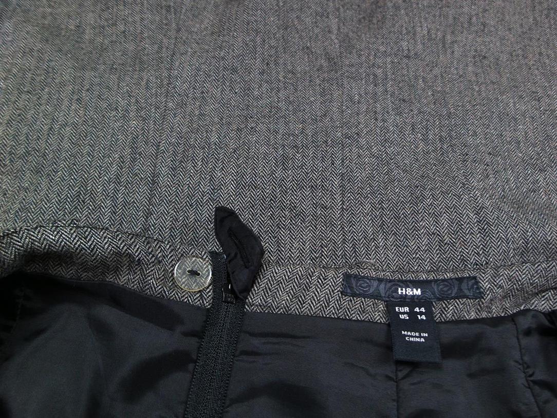20171208_105714.jpg Rozmiar 44 Kolor Szary A-Line Spódnica Midi Materiał Rayon